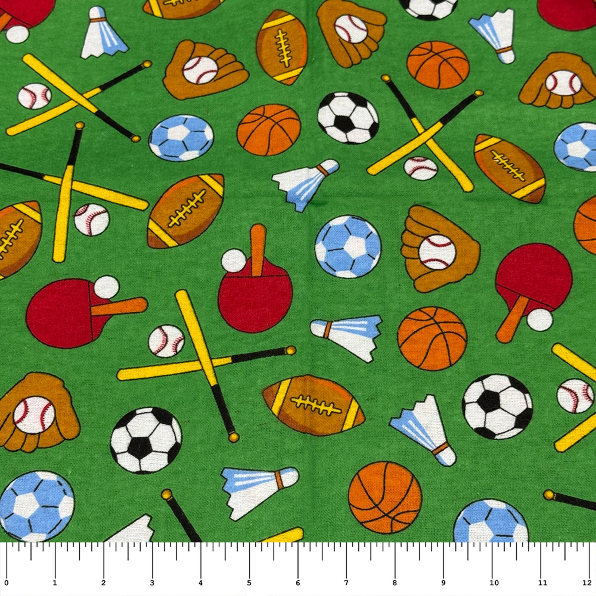 Feldman Green Sports Cotton Flannel